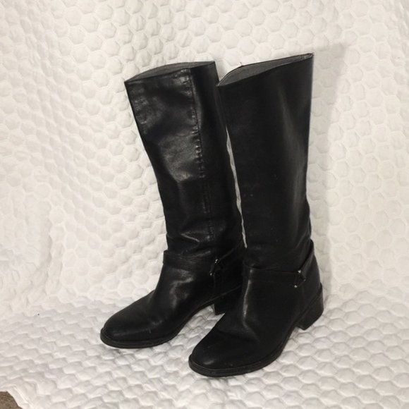 Genuine Leather Calf-High Boots - Picture 2 of 6
